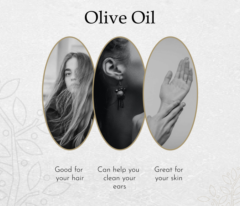 Beauty and practical applications of the olive oil