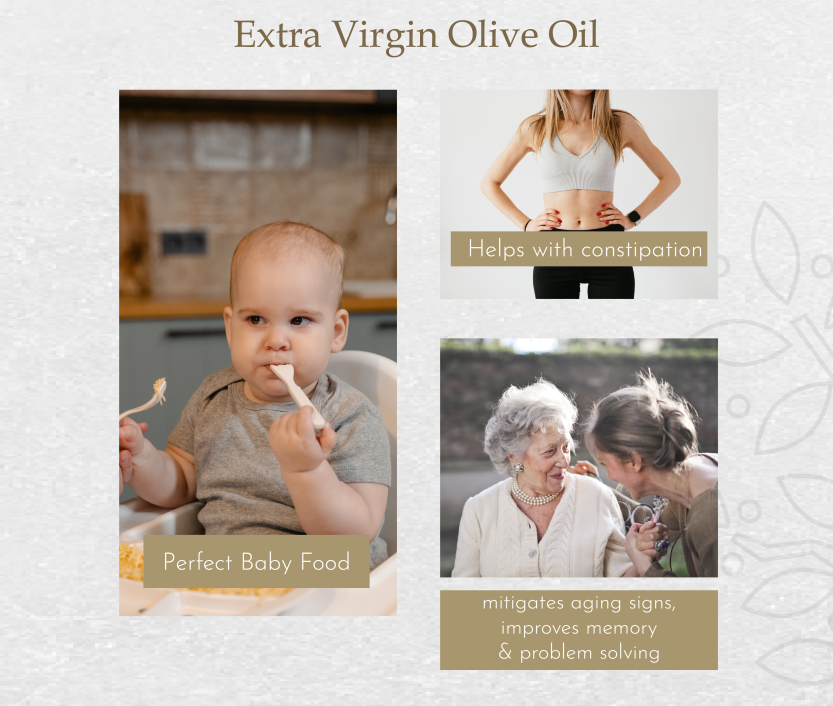 Olive oil has many health benefits for every age!